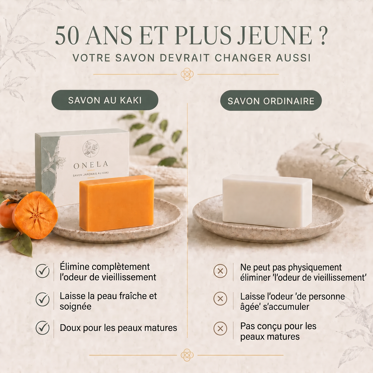 Onela – Savon Purifiant au Kaki Original